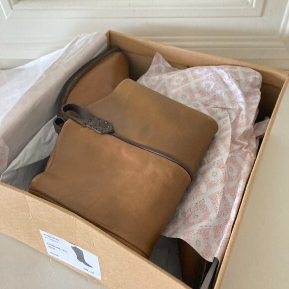 NIB We The Free Montage Tall Ochre/Brown Leather Boots - Picture 4 of 13